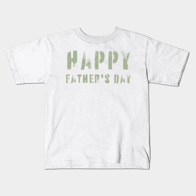 Fathers Day Gift Kids T-Shirt by HobbyAndArt